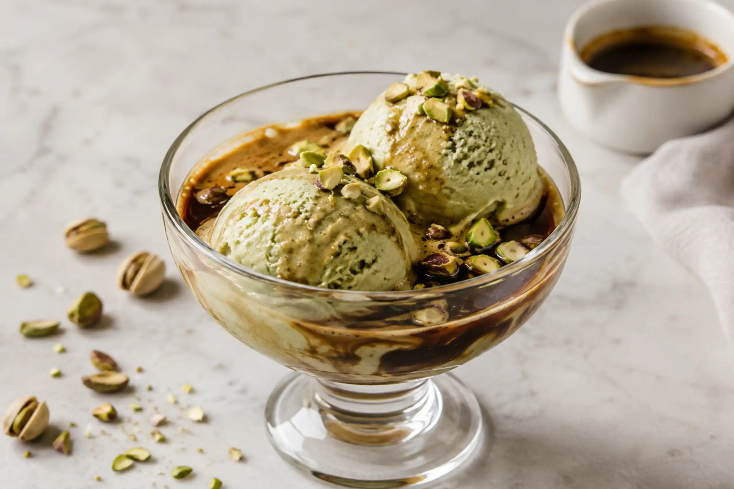 آفوگاتو پسته‌ای