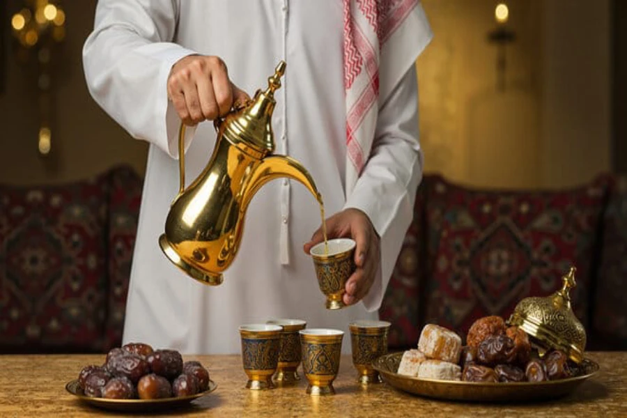 making-arabic-coffee-with-dates