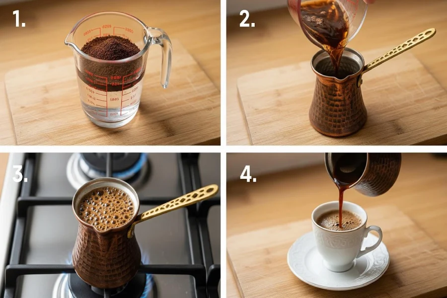 طرز تهیه قهوه با شیرجوش