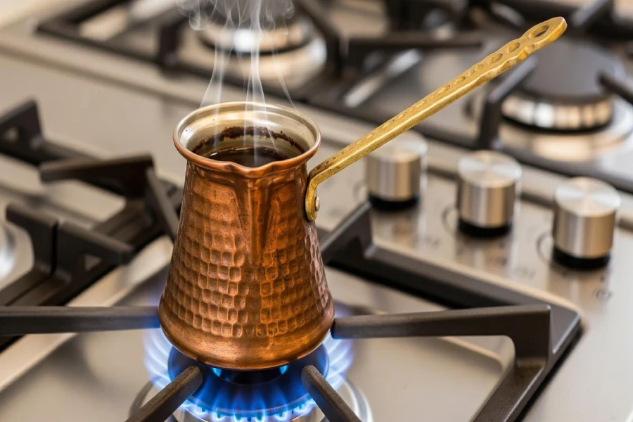 طرز تهیه قهوه روی گاز