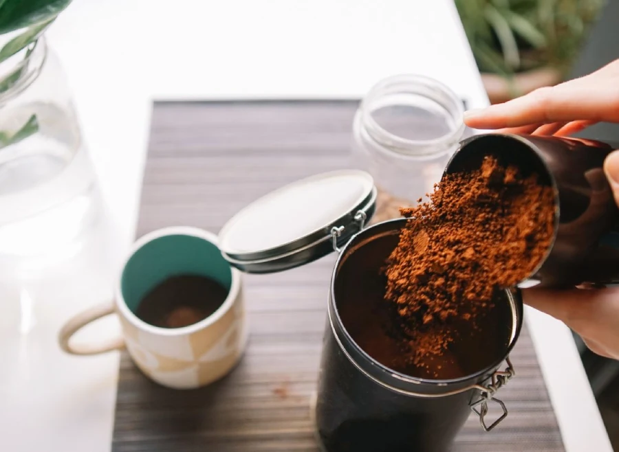 نگهداری دان قهوه و قهوه آسیاب شده