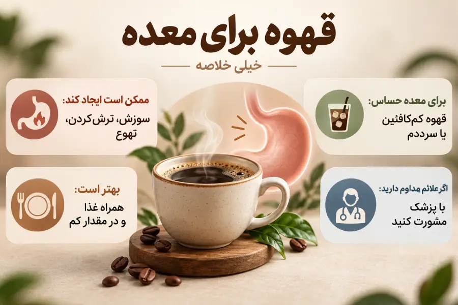قهوه برای معده چه تأثیری دارد؟